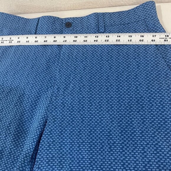 PGA Tour Blue Patterned Cargo Shorts - Picture 3 of 10